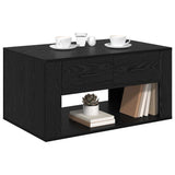 Coffee Table Black Oak 80 x 50 x 40 cm Engineered Wood 881131