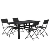 Garden Dining Set Grey Powder-coated steel Standard Foldable 3102920