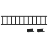 Black 600 x 2.5 x 20 cm Steel 42028476