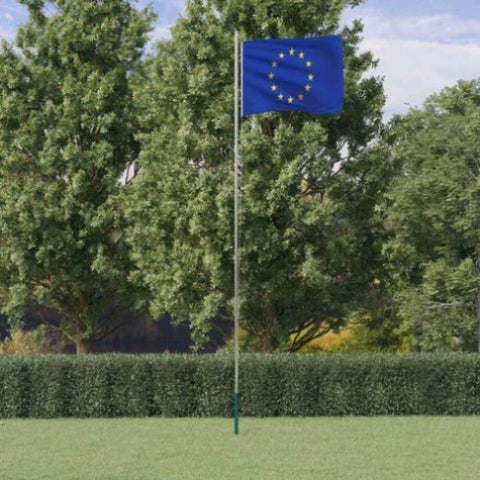 Europe Flag and Pole 6.23 m Aluminium 3147114