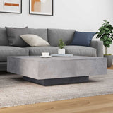 Coffee Table Concrete Grey 100x100x31 cm Engineered Wood 836598