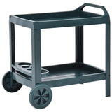 Beverage Cart Green 69x53x72 cm Plastic 48812