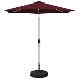 Garden Parasol with LED Lights and Base 230 x 230 cm Polyester 42036253