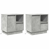Bedside Cabinet 2 pcs Concrete Grey 50 x 34.5 x 50 cm 869585