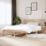 3100569 Bed Frame without Mattress Solid Wood 140x190 cm