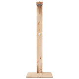 Outdoor Shower 214.5 cm Solid Pine Wood and Stainless Steel 886344