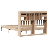 Bookcase Bed without Mattress 140x200 cm Solid Wood Pine 3321626