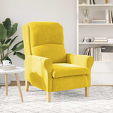 Armchair Yellow 76 x 94 x 102 cm Velvet 42009864
