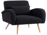 Teddy Fleece Accent Chair - Black T3398P377847