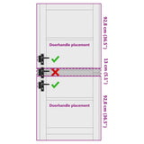 Interior Door with Glass ORKDAL White 86 x 198.5 cm 4102700