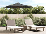 Garden Parasol with Wooden Pole Anthracite 196x231 cm 363161