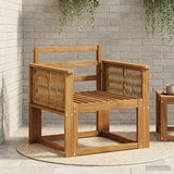 Outdoor Middle Sofa Solid Acacia Wood Natural 3438833