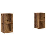 TV Cabinet Set 2 pcs Old Wood 72 x 35 x 36.5 cm Engineered Wood 3393558