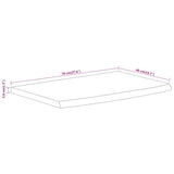 Wall Shelf 70x40x3.8 cm Rectangular Solid Wood Acacia Live Edge 370297