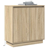 LED Sideboard for Sonoma Oak 71 x 34.5 x 75 cm Engineered Wood 869644