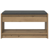 Hall Bench with Cushion with Shelf Artisan Oak 83 x 38 x 45 cm 891583