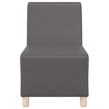 Modular Sofa Unit Armless 3 pcs Grey 55 x 74 x 82 cm 3399814