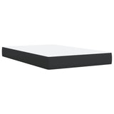 Box Spring Bed with Mattress Black 120x190 cm Faux Leather 3286112