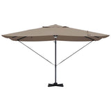 Umbrella Taupe 351 x 250 x 253 cm Polyester and Aluminium 42003362