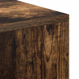 Desk with Shelf Smoked Oak 102 x 50 x 75 cm Engineered Wood 869542