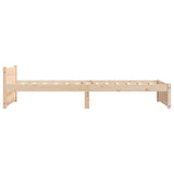 Bed Frame without Mattress Solid Wood 75x190 cm Small Single Small Single 815004
