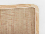 Headboard with Headboard Natural 200 x 55 x 3 cm Rattan 42011567