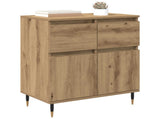 Sideboard Artisan Oak 60 x 35 x 70 cm Engineered Wood and Iron 881724