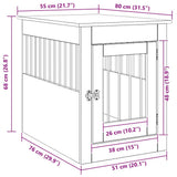 Dog Crate Furniture Artisan Oak 55x80x68 cm Engineered Wood 857643