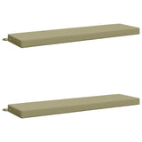 2-Piece Bench Cushions SOEST 2 pcs 100% Polyester Light Green 949779