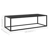 Coffee Table Black Tempered glass Medium Durable Coffee Table 322884