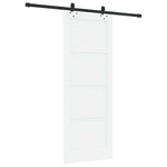 Sliding Door Manual White and black 78 x 202 cm 3333499
