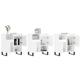 Sideboards 3 pcs High Gloss White Engineered Wood 3190159