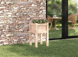 Garden Planter Nature 31 x 31 x 70 cm Solid Pine Wood 8000818