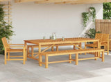 Garden Dining Set 5 pcs Brown Solid Acacia Wood 3154118