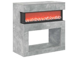 Electric Fireplace Concrete 64 x 30 x 87 cm Engineered wood 8021106