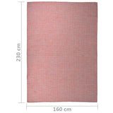 Outdoor Flatweave Rug 160x230 cm Red 340825