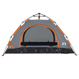 ZNTS Camping Tent 2-Person Grey and Orange Quick Release 4004163