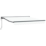 Retractable Awning White 350 x 250 cm Polyester and Metal 3330374