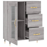 Sideboard Grey Sonoma 69.5x34x90 cm Engineered Wood 828026