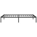 Metal Bed Frame without Mattress Black 100x190cm 350840
