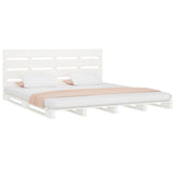 Bed Frame without Mattress White 140x190 cm Solid Wood Pine 3190506