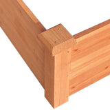 Garden Raised Bed Brown 120x120x56 cm Solid Wood Fir 364305