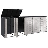 Wheelie Bin Storage for 5 Bins Anthracite 340 x 77.5 x 115.5 cm 3394781