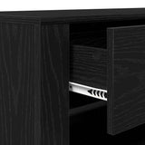 TV Cabinet Black Oak 100 x 35 x 40 cm Engineered Wood 881014