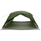 Backpacking Tent Green 4-Person 185T Polyester with PU Coating 42017412