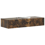 Wall-Mounted Side Table Smoked Oak 87.5 x 34.5 x 17 cm 898500