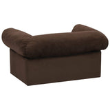 Dog Sofa with Drawer Brown 75x50x38 cm Plush 171077