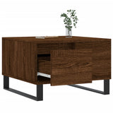 Coffee Table Brown Oak 55x55x36.5 cm Engineered Wood 830771