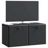 Wall-Mounted TV Cabinet 59.5 x 31 x 30 cm Black Engineered Wood 899216