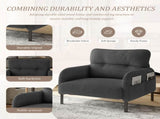 GOMYWAY corduroy fabric, comfortable monochrome single person wide seat chair, suitable for living W2678P422249